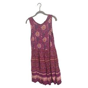 Minkpink Floral Pink Purple Mini Dress Small